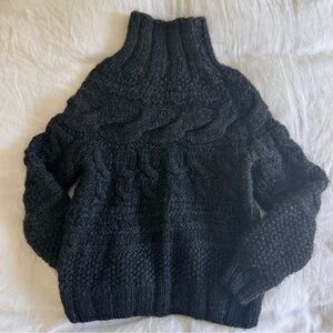 House of Dagmar heavyweight wool and alpaca turtleneck sweater - Sz. XS